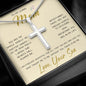 To My Loving Mom Necklace You Are Important To Me Gift For Her Mother's Day Mother's Day Necklace Mother's Day Artisan Crafted Cross Necklace