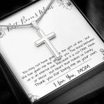 Mom Necklace, Stepmom Necklace, Bonus Mom Necklace, Mother's Day Gift For Step Mom Necklace Mother's Day Artisan Crafted Cross Necklace