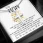 Mom Necklace Gift - To My Mom Necklace - Thank You For Giving Me The Best Things In Life Mother's Day Artisan Crafted Cross Necklace