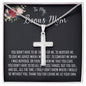 To My Bonus Mom Necklace, Thank You For Everything Mother's Day Gift For Mom Mother's Day Artisan Crafted Cross Necklace