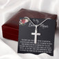 To My Bonus Mom Necklace, Thank You For Everything Mother's Day Gift For Mom Mother's Day Artisan Crafted Cross Necklace