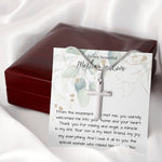 Mother-In-Law Necklace, Best Mother In Law Birthday Necklace, To My Mother In Law Necklace Mother's Day Artisan Crafted Cross Necklace