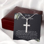 Bonus Mom Necklace, Gift To My Other Mother Necklace, Gift For Bonus Mom Second Mom Mother's Day Artisan Crafted Cross Necklace