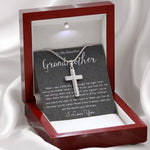 Grandmother Necklace, To My Beautiful Grandmother Necklace, Mother's Day Gift For Grandma Grandmother, Thank You Mother's Day Artisan Crafted Cross Necklace