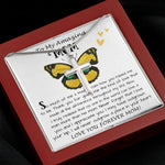 Mom Necklace Gift - To My Amazing Mom - From Son - Beautiful Gift Set Mom Necklace Mother's Day Artisan Crafted Cross Necklace