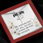 Mom Necklace Gift - Love You Always And Forever - Mother's Day Gift Mother's Day Artisan Crafted Cross Necklace