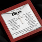 To My Amazing Mom Necklace From Son Little Boy You Taught Me Right Mom Birthday Gift For Her Mother's Day Necklace Mother's Day Artisan Crafted Cross Necklace