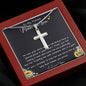 To My Future Mother In Law, Wedding For Her Mother's Gift Necklace Mother's Day Artisan Crafted Cross Necklace