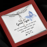 Mom Necklace - I'll Miss You Untill We Meet Again - Mother's Day Gift Mother's Day Artisan Crafted Cross Necklace