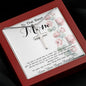 To Mom - From Bonus Daughter - Woman Like No Other Mother's Day Necklace Mother's Day Artisan Crafted Cross Necklace