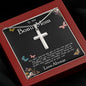 To My Bonus Mom Necklace Love Always Greatest Mother's Day Gift Necklace Mother's Day Artisan Crafted Cross Necklace