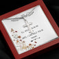 Mom Necklace - I'll Hold You In My Heart Mother's Day Gift Mother's Day Artisan Crafted Cross Necklace