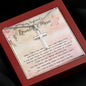 To My Boyfriend's Beautiful Mom Necklace - The Boy You Raised Into An Incredible Man - Necklace Gift For Boyfriend's Mom, Mother's Day Necklace Mother's Day Artisan Crafted Cross Necklace