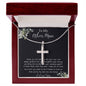 Bonus Mom Necklace, Gift To My Other Mother Necklace, Gift For Bonus Mom Second Mom Mother's Day Artisan Crafted Cross Necklace