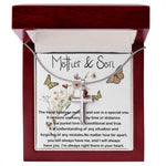 Mom Necklace, Mother and Son Gift, Gift For Mom From Son, Sentimental Gifts For Mom From Son,  Mother's Day Necklace Mother's Day Artisan Crafted Cross Necklace