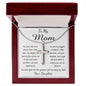 Mom Necklace - To Mom Necklace, Gorgeous Necklace for Mom from Daughter Mother's Day Artisan Crafted Cross Necklace