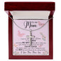 To My Mom Necklace Gift From Son Mother's Day Necklace Mother's Day Artisan Crafted Cross Necklace