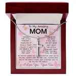 To My Mom Necklace From Son Gift Ideas For Mother's Day Necklace Mother's Day Artisan Crafted Cross Necklace