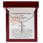Bonus Mom Necklace, To My Other Mother Necklace, Gift For Second Mom, Mother-In-Law, Bonus Mom Mother's Day Artisan Crafted Cross Necklace