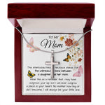Mom Necklace Gift - To My Mom - Gift From Daughter - Mother's Day Necklace Mother's Day Artisan Crafted Cross Necklace