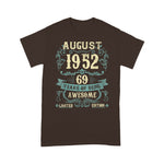 August 1952 69 Years Old Limited Edition 69th Birthday Shirt - Scotstee Shop
