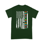 Scotstee Shop - Autism Awareness Proud Autism Dad Vintage USA Flag Gift 4th Of July Shirt autism awareness shirts