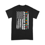 Scotstee Shop - Autism Awareness Proud Autism Dad Vintage USA Flag Gift 4th Of July Shirt autism awareness shirts