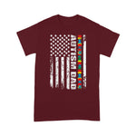 Scotstee Shop - Autism Awareness Proud Autism Dad Vintage USA Flag Gift 4th Of July Shirt autism awareness shirts