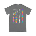 Scotstee Shop - Autism Awareness Proud Autism Mom Vintage American Flag Gift 4th Of July Shirt autism awareness shirts