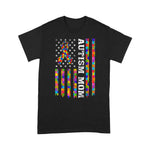 Scotstee Shop - Autism Awareness Proud Autism Mom Vintage American Flag Gift 4th Of July Shirt autism awareness shirts