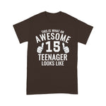 Awesome Teenager Funny 15th Birthday 15 Years Old Birthday Shirt - Scotstee Shop