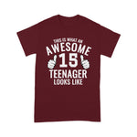 Awesome Teenager Funny 15th Birthday 15 Years Old Birthday Shirt - Scotstee Shop