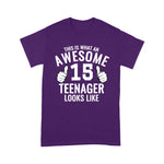Awesome Teenager Funny 15th Birthday 15 Years Old Birthday Shirt - Scotstee Shop