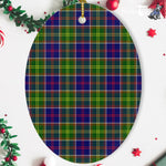 Ayrshire Tartan Oval Ornaments, Christmas Tree Ornament, Plaid Christmas Ornaments, Ceramic Oval Christmas Tree Decoration, Tartan Oval Ornaments, Christmas Tree Ornament, Plaid Christmas Ornaments, Ceramic Oval Christmas Tree Decoration
