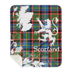 Sherpa Blanket - Tartan Blanket Thistle and Lion Scottish Clan Norvel Plaid Blanket, plaid sherpa blanket queen,purple sherpa blanket,queen sherpa blanket,queen size sherpa blanket,red sherpa blanket,scottish tartan blankets,sherpa blanket,sherpa christmas blanket
