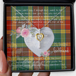 Gift For My Beautiful Girlfriend Necklace Valentine Necklace Clan Buchanan Old Set Tartan Cross Dancing Necklace Scottish Tartan Jewelry