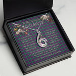 To My Beautiful Soulmate Necklace In Your Eyes I Have Found My Home Clan MacArthur of Milton Tartan Rising Phoenix Necklace
