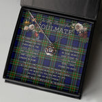 To My Beautiful Soulmate Necklace In Your Eyes I Have Found My Home Clan Colquhoun Tartan Crown Pendant Necklace