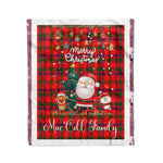 Personalized Gift Tartan Plaid Blanket Clan MacColl Modern With Funny Santa Snowman Reindeer Merry Christmas Fleece Blanket, Home Living Room, Plaid Blanket, Tartan Blanket, Scottish Blanket, Buffalo fleece blanket, Christmas Blanket