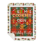 Personalized Gift Tartan Plaid Blanket Clan MacAulay Ancient With Christmas Cookie Baking Crew Christmas Gift Sherpa Blanket, tartan sherpa blanket,buffalo plaid sherpa blanket,christmas sherpa blanket,Christmas Throw Blanket,green plaid sherpa blanket,green sherpa blanket