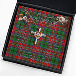 To My Beautiful Soulmate Necklace In Your Eyes I Have Found My Home Clan MacCulloch Tartan Cross Dancing Necklace