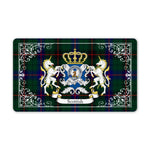 Doormat - Welcome Mat Scottish Davidson Clan Badge Tartan Door Mat, Plaid Doormat