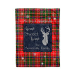 Scotstee Shop Tartan Plaid Christmas Fleece Blankets Clan Somerville Plaid Blanket