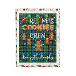Products Personalized Gift Tartan Plaid Blanket Clan Forsyth Ancient With Christmas Cookie Baking Crew Christmas Gift Blanket, Plaid Blanket, Christmas Fleece Blanket, Christmas Blanket, Tartan Blanket, Scottish Blanket, Scotland Blanket, Family Name Blanket, Custom Blanket, Personalized Blanket