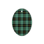 Wallace Ancient Tartan Oval Ornaments, Christmas Tree Ornament, Plaid Christmas Ornaments, Ceramic Oval Christmas Tree Decoration, Tartan Oval Ornaments, Christmas Tree Ornament, Plaid Christmas Ornaments, Ceramic Oval Christmas Tree Decoration