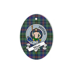 Wood Scottish Clan Badge Plaid Ornament Gift. Christmas Tree Ornament Wood Tartan Ornament,  ceramic ornament, personalized christmas ornaments, christmas tree ornaments, christmas door decorations, Plaid Ornament, Tartan Ceramic Ornament