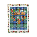 Personalized Gift Tartan Plaid Blanket Clan Sutherland Ancient With Christmas Cookie Baking Crew Christmas Gift Blanket, Plaid Blanket, Christmas Fleece Blanket, Christmas Blanket, Tartan Blanket, Scottish Blanket, Scotland Blanket, Family Name Blanket, Custom Blanket, Personalized Blanket