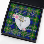 Gift For My Beautiful Girlfriend Necklace Valentine Necklace Clan MaiTland Tartan Cross Dancing Necklace Scottish Tartan Jewelry