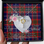 Gift For My Beautiful Girlfriend Necklace Valentine Necklace Clan Pennycook Tartan Cross Dancing Necklace Scottish Tartan Jewelry