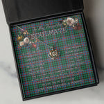 To My Beautiful Soulmate Necklace In Your Eyes I Have Found My Home Clan Byres Tartan Crown Pendant Necklace